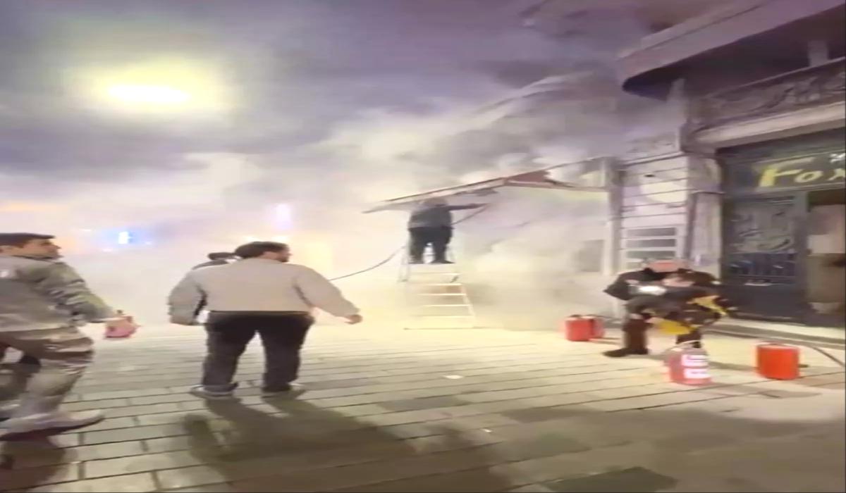 İstiklal Caddesi’nde Büfede Yangın