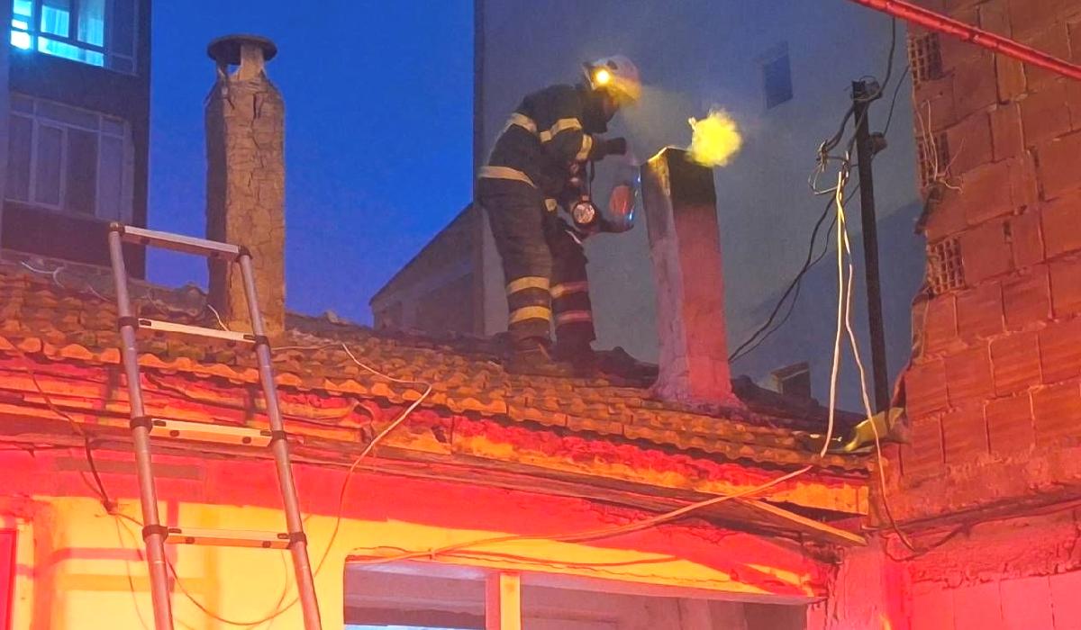 Baca yangını paniğe neden oldu