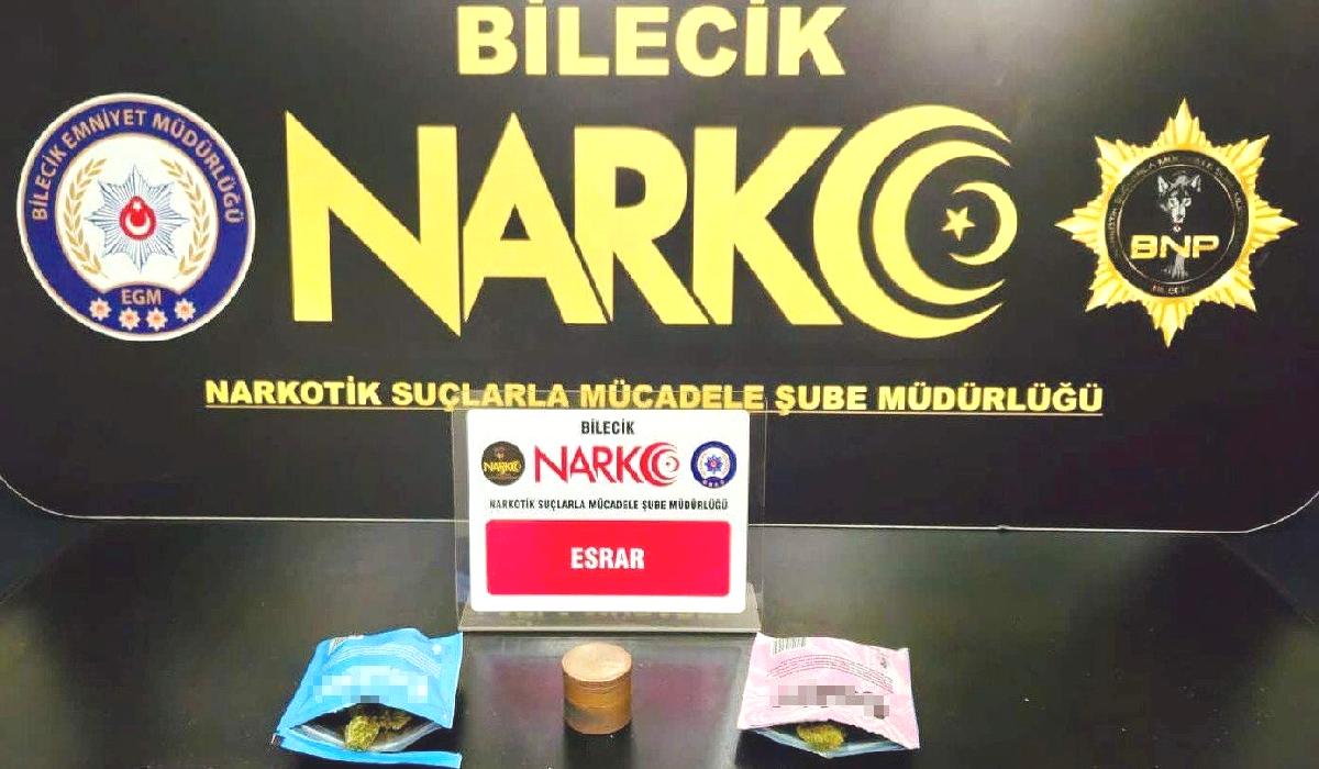Bilecik’te uyuşturucu operasyonu