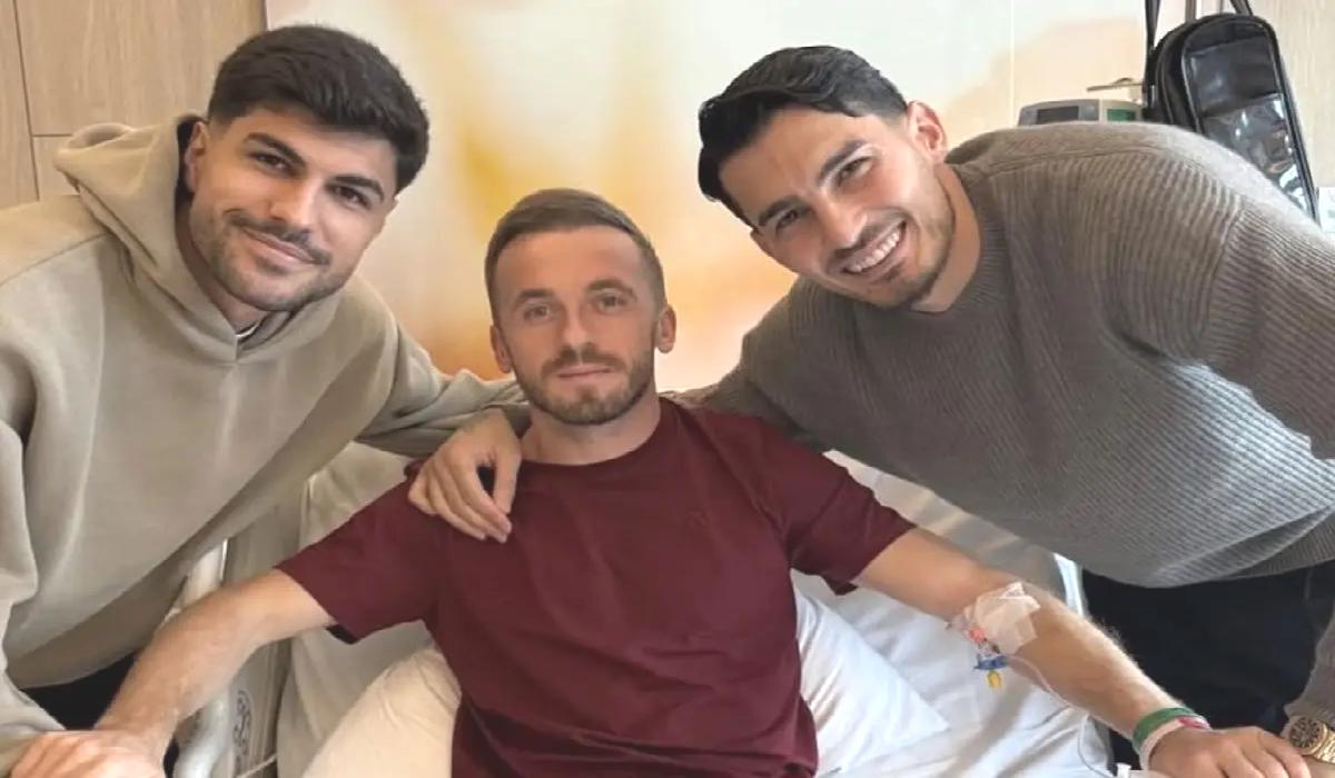 Uğurcan Çakır ve Eren Elmalı, ameliyat olan Edin Visca’yı ziyaret etti