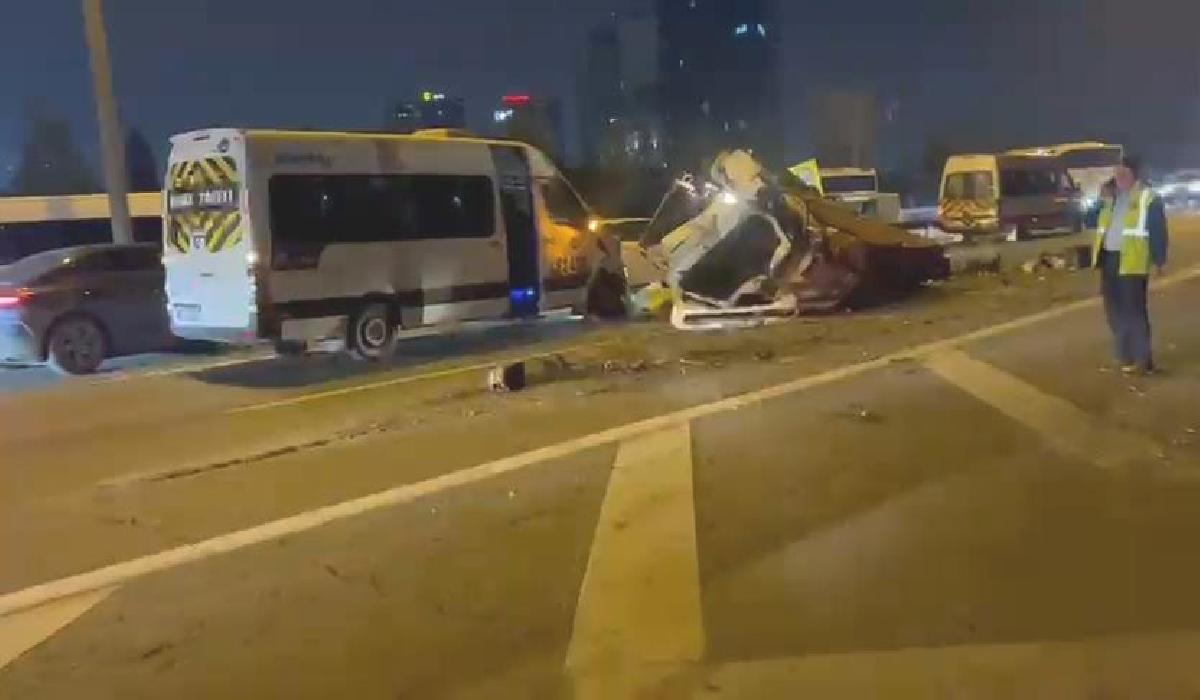 Bağcılar TEM Otoyolu’nda zincirleme kaza