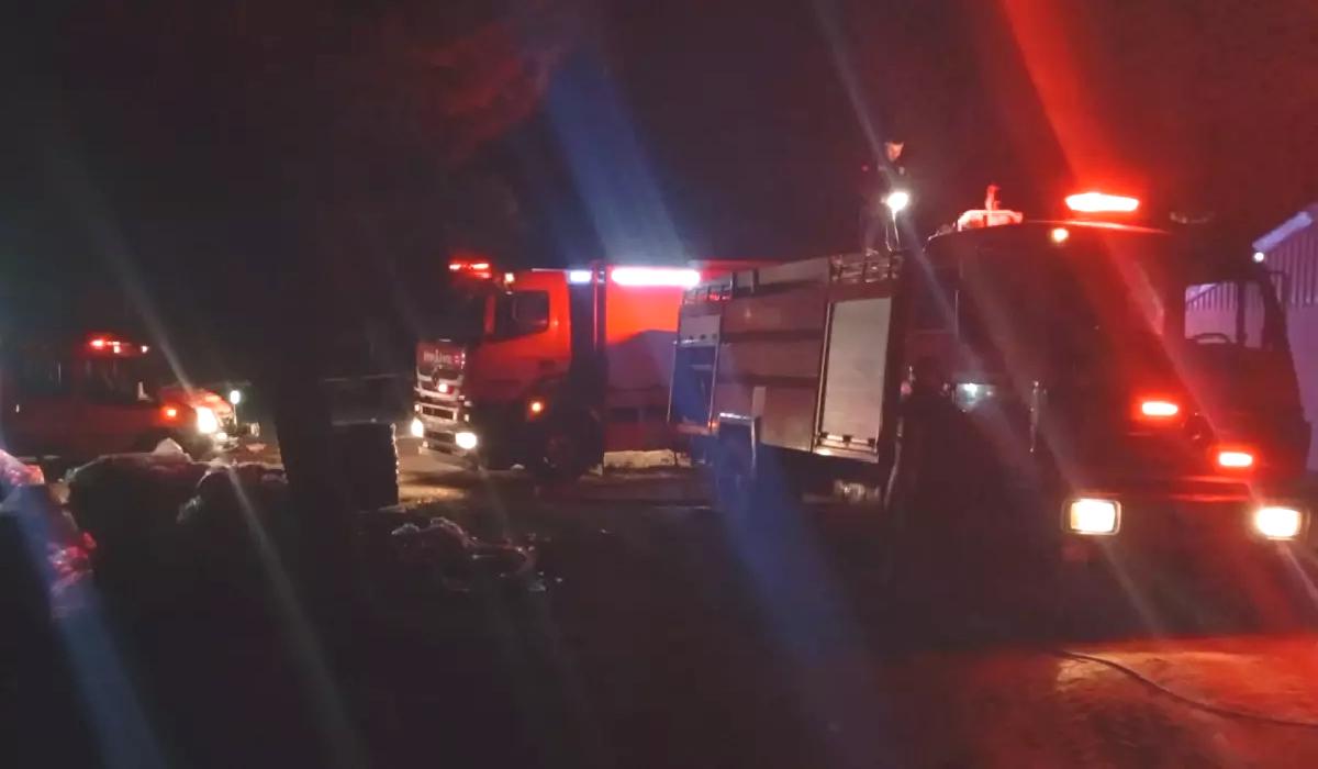 Bursa’da Barakada Yangın Panik Yarattı