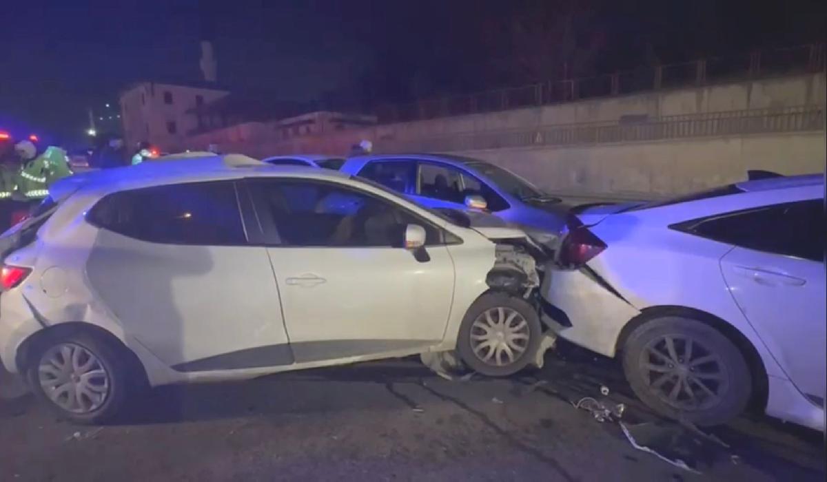 Çekmeköy’de tünelde zincirleme kaza. 7 yaralı