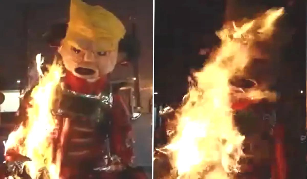 Guatemala’da ‘Şeytan Ateşi’ Festivali’nde Trump kuklaları yakıldı