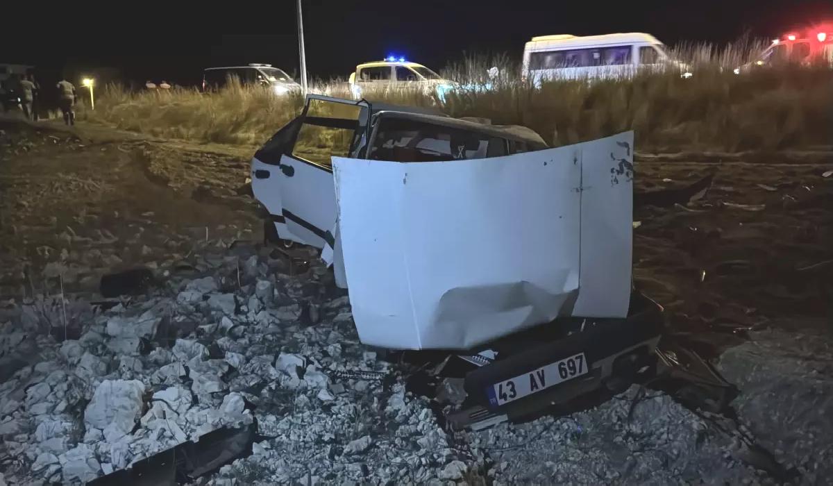 Kütahya’da Takla Atan Araç Sürücüyü Yaraladı