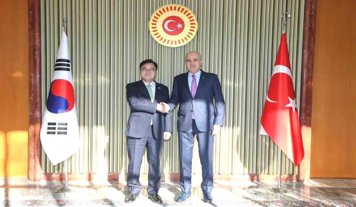 TBMM Başkanı Kurtulmuş, Kore Cumhuriyeti Ulusal Meclisi Başkanı Woo Wonshik ile görüştü