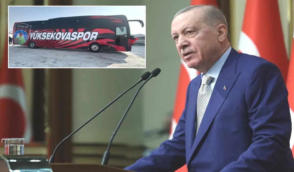 Cumhurbaşkanı Erdoğan’dan Yüksekovaspor Kadın Futbol Takımı’na büyük jest